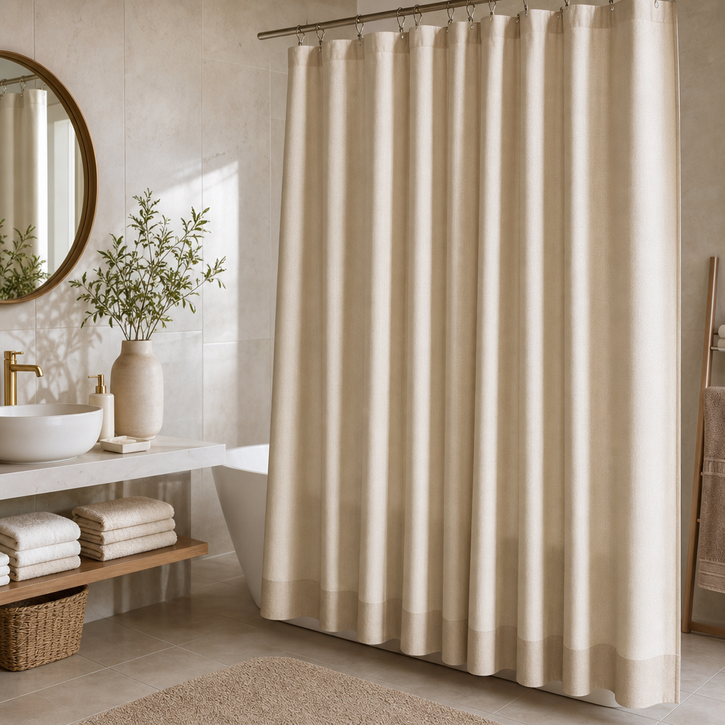 Waterproof Fabric Shower Curtain product photo