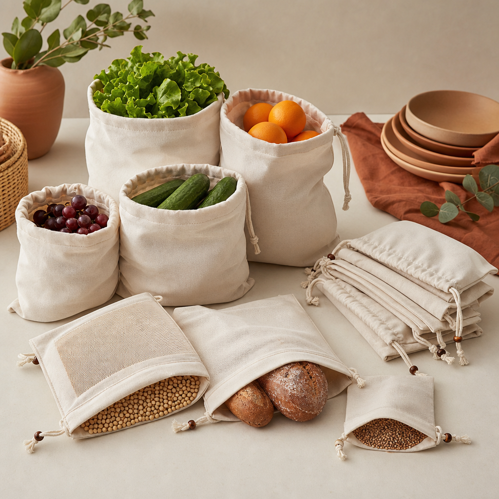 Reusable Fabric Food Storage Bags