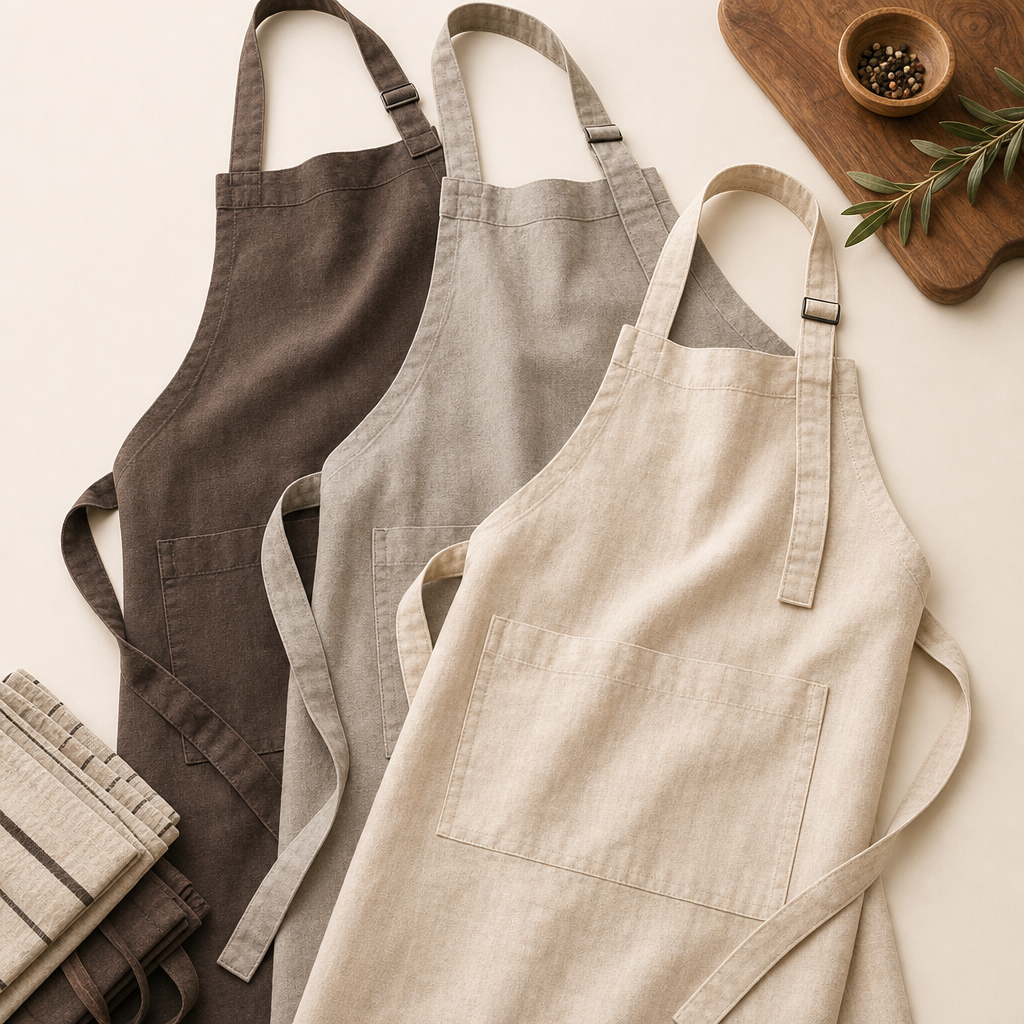 Linen Kitchen Aprons & Chef Uniform Aprons product photo