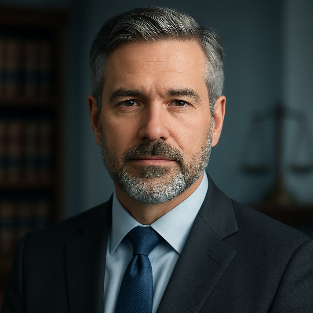 Portrait of a seasoned attorney