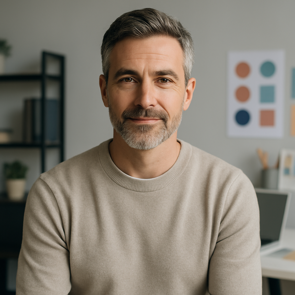 Founder portrait of DenL Graphic Design