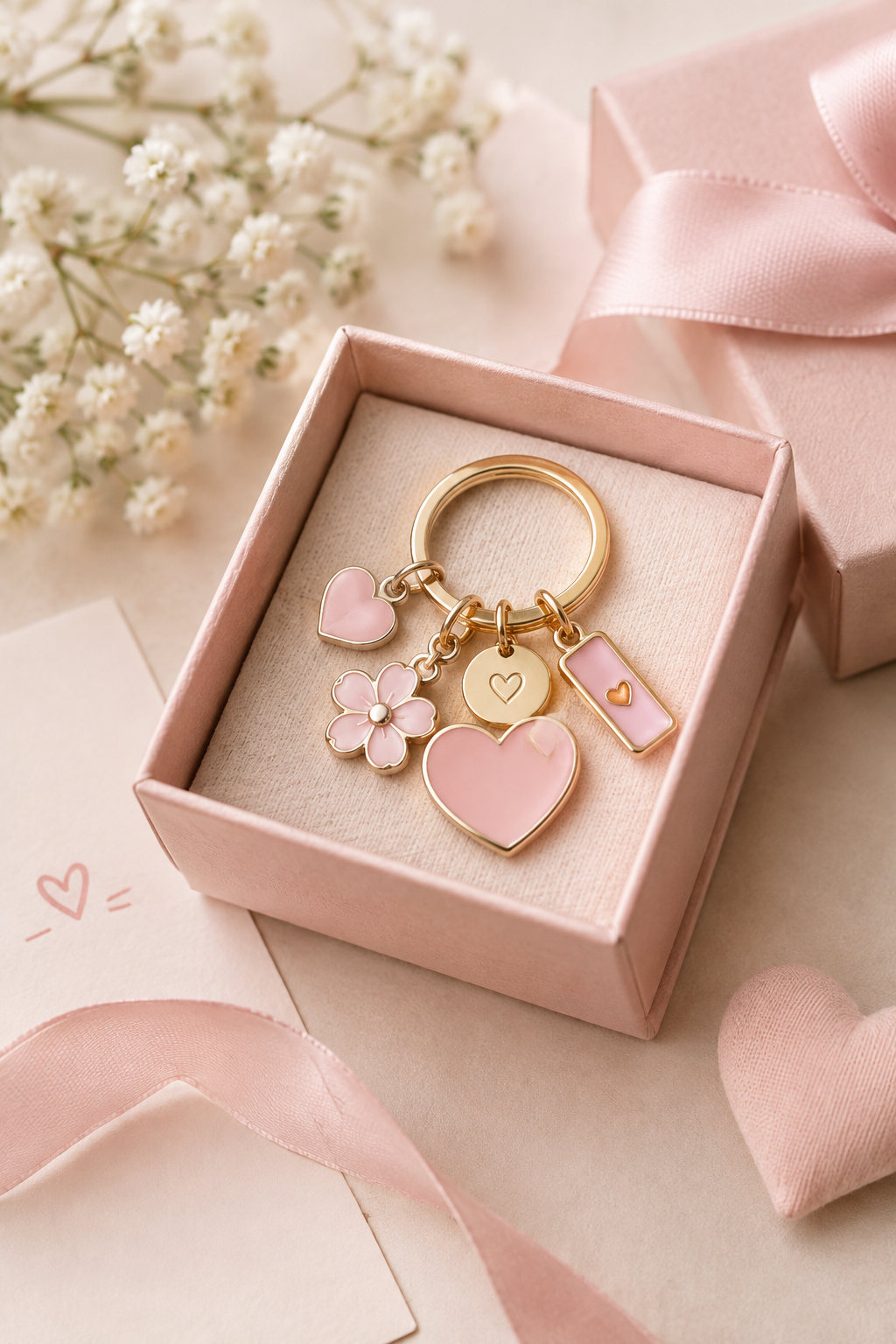 Set de charms rosados
