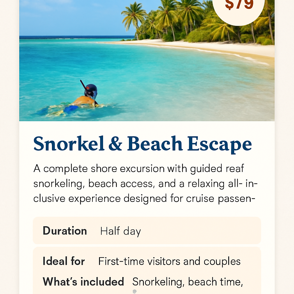 Snorkel & Beach Escape