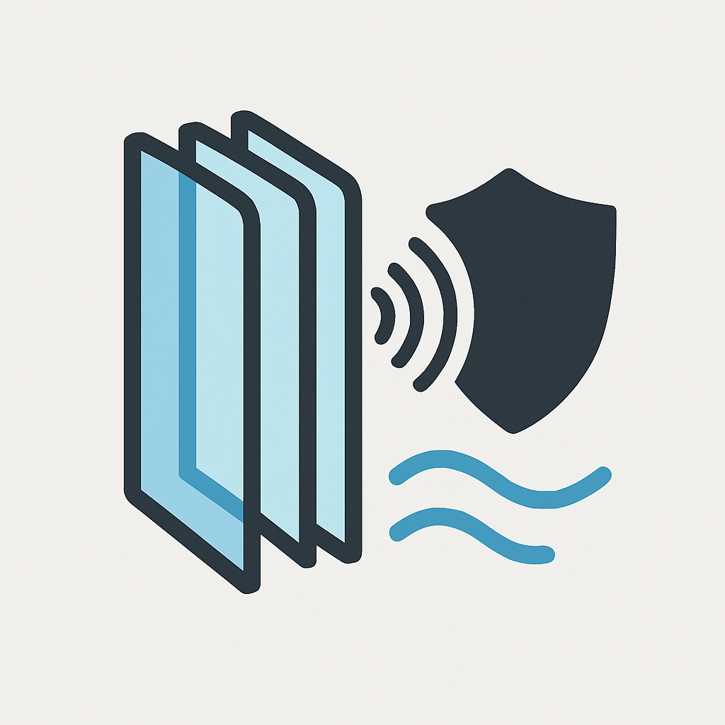 الزجاج العازل للصوت والحرارة