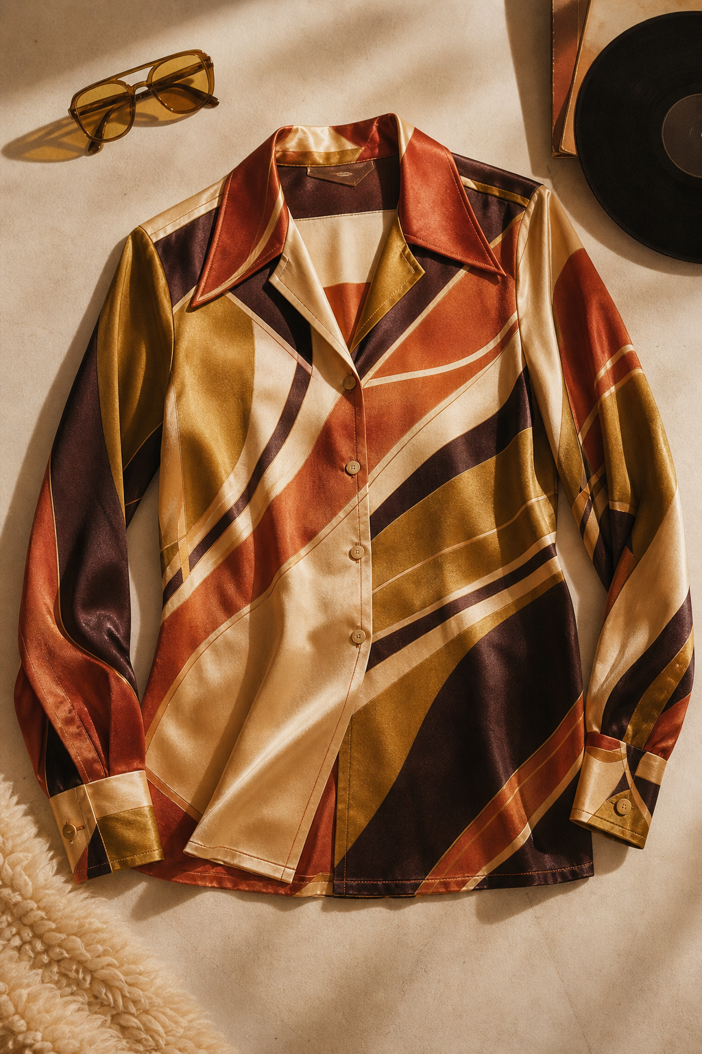 Electric Avenue Satin Shirt
