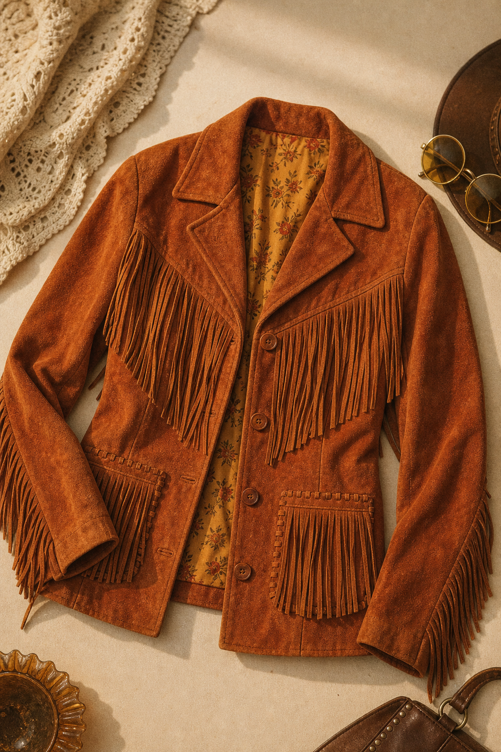Sunset Suede Fringe Jacket