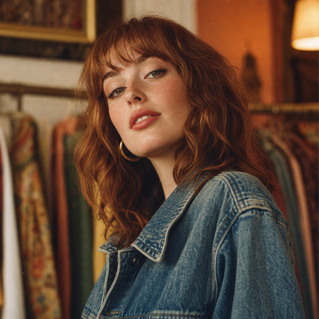Portrait of Iris, a vintage denim collector