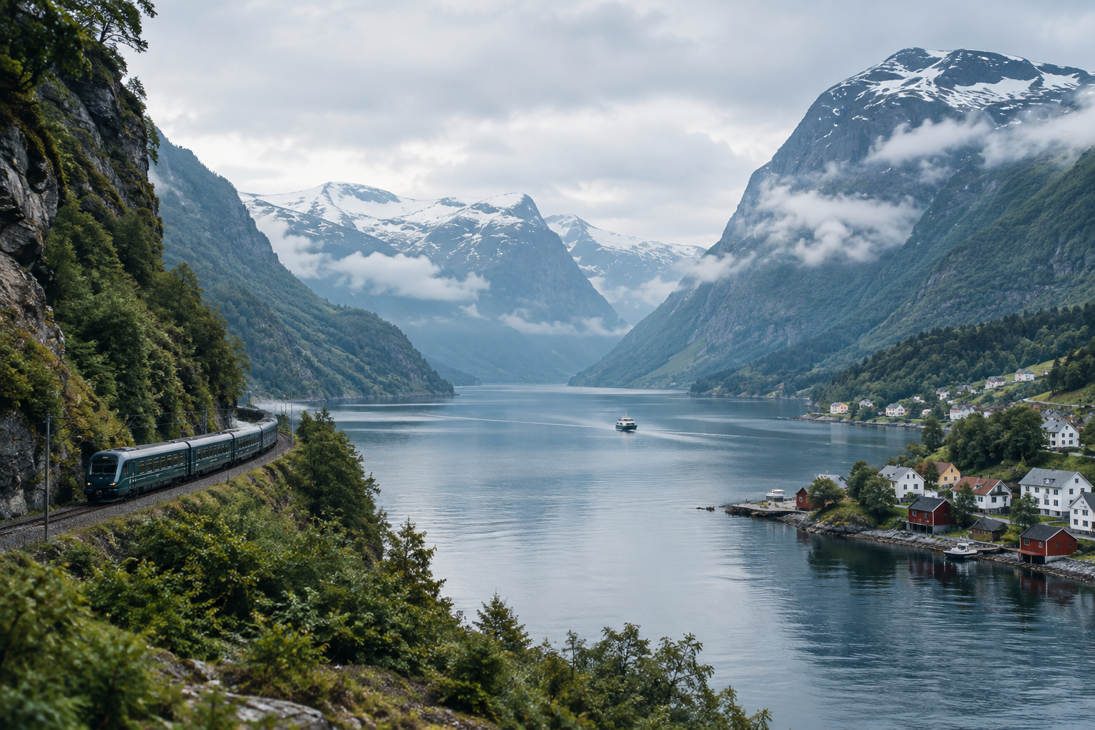 Scenic Norway travel landscape
