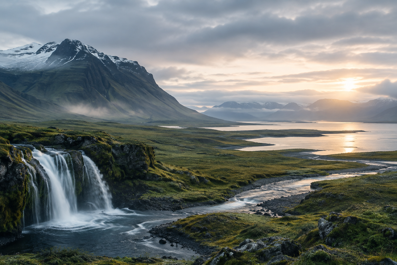 Scenic view for Midnight Light in Iceland