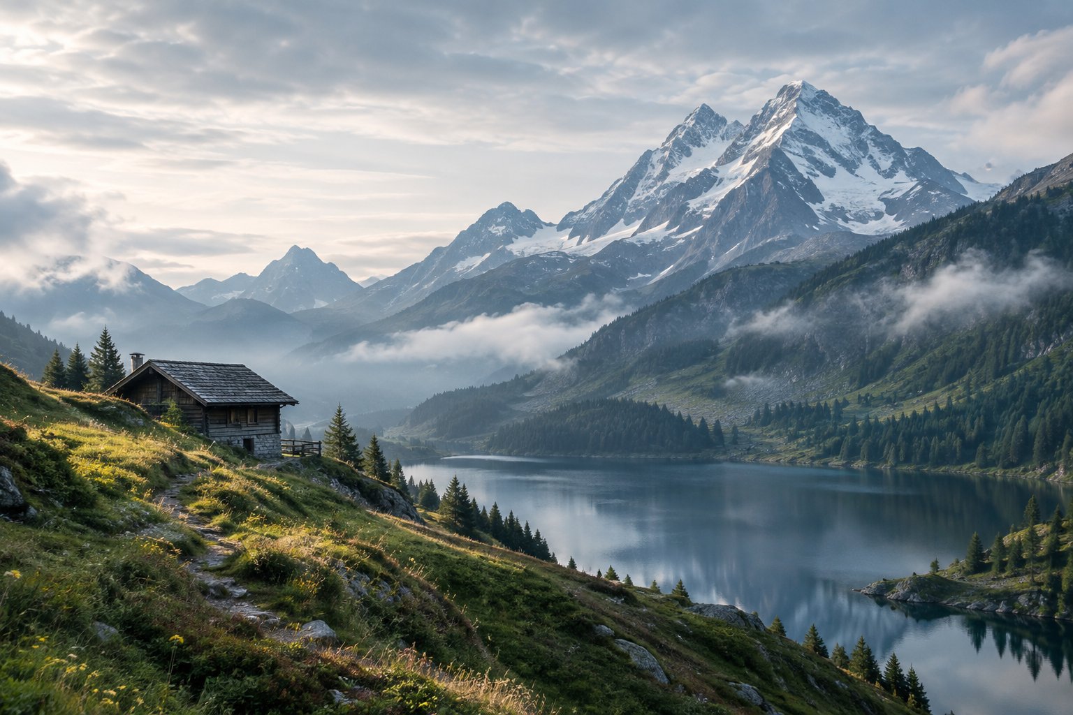 Scenic view for The Gentle Alps Escape