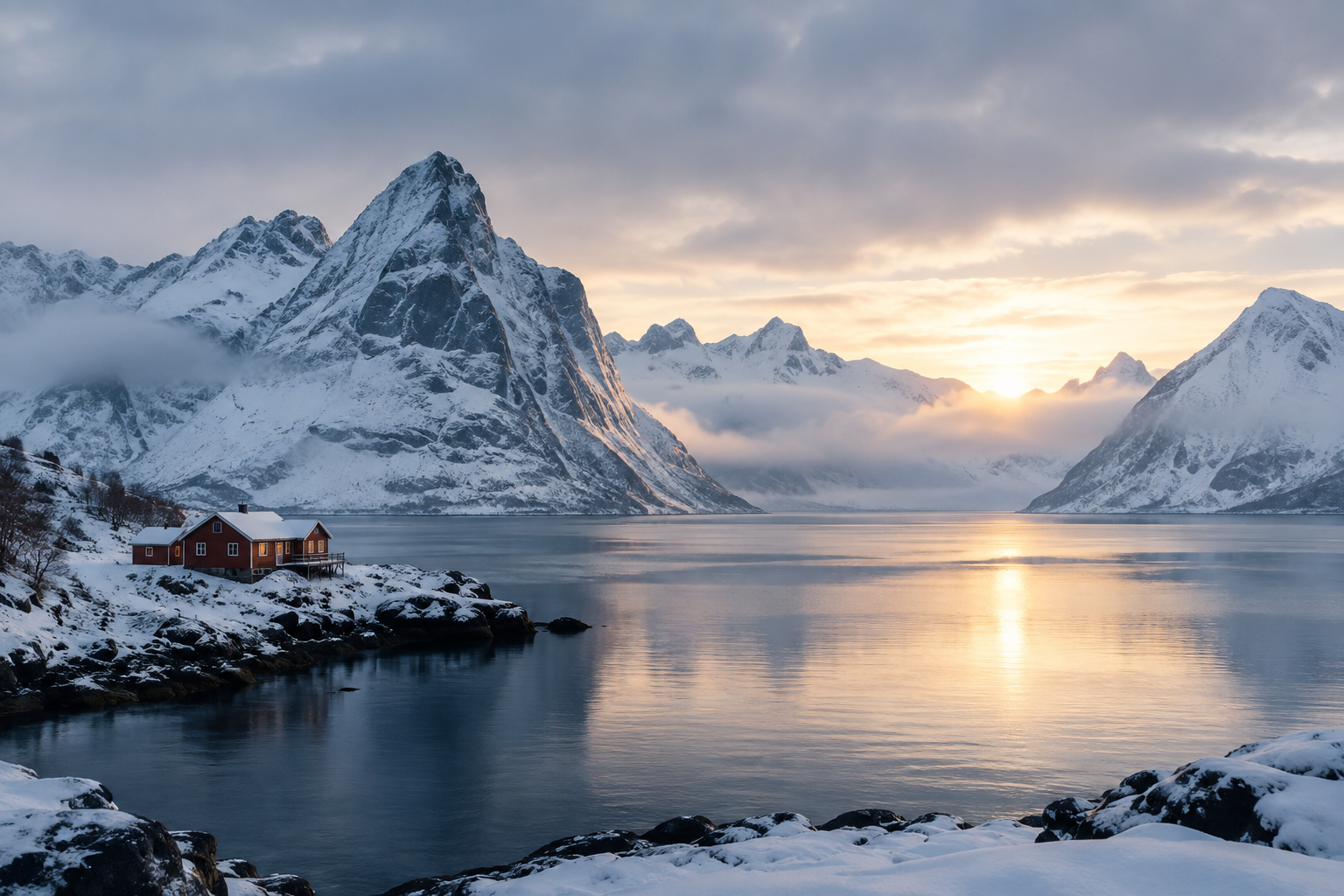 Scenic view for Winter Glow in the North