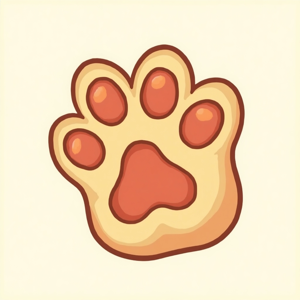Logo: Bold, playful cat's paw illustration with thick rounded toes and a meme-inspired, colorful style. No text.