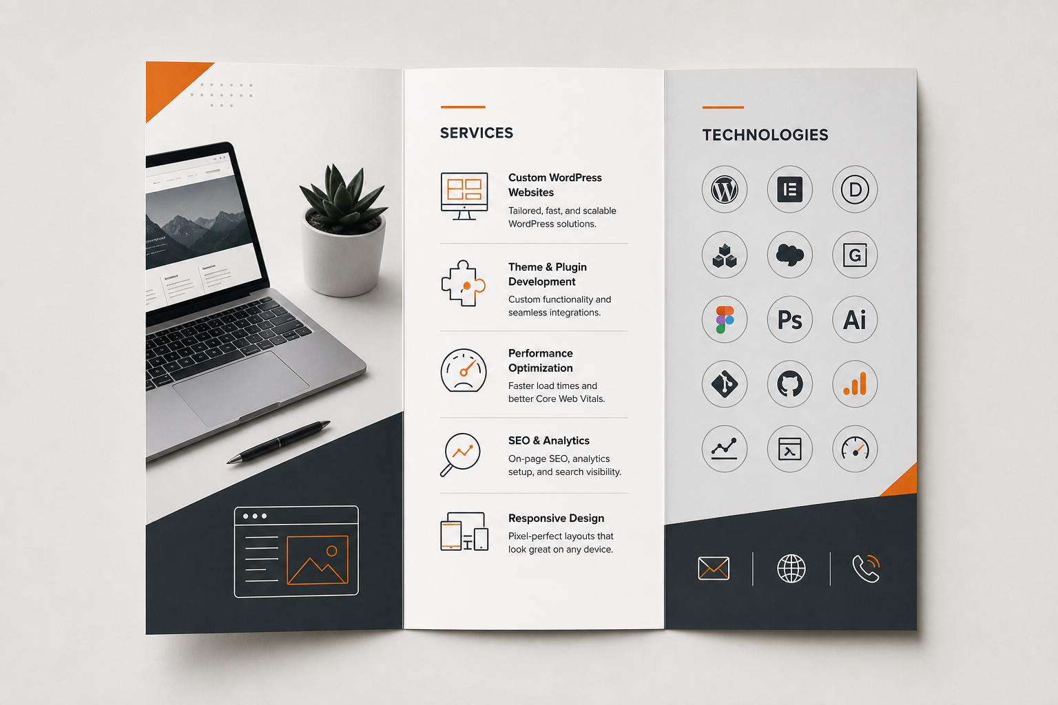 Brochure design spread
