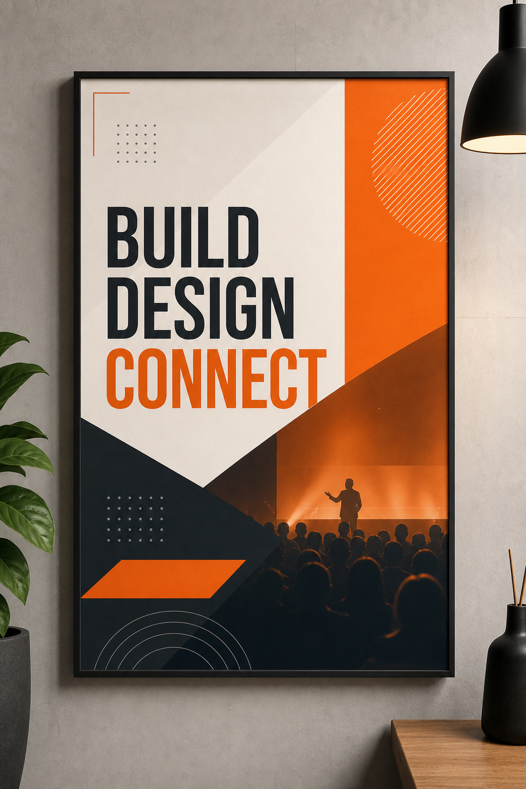 Poster design mockup