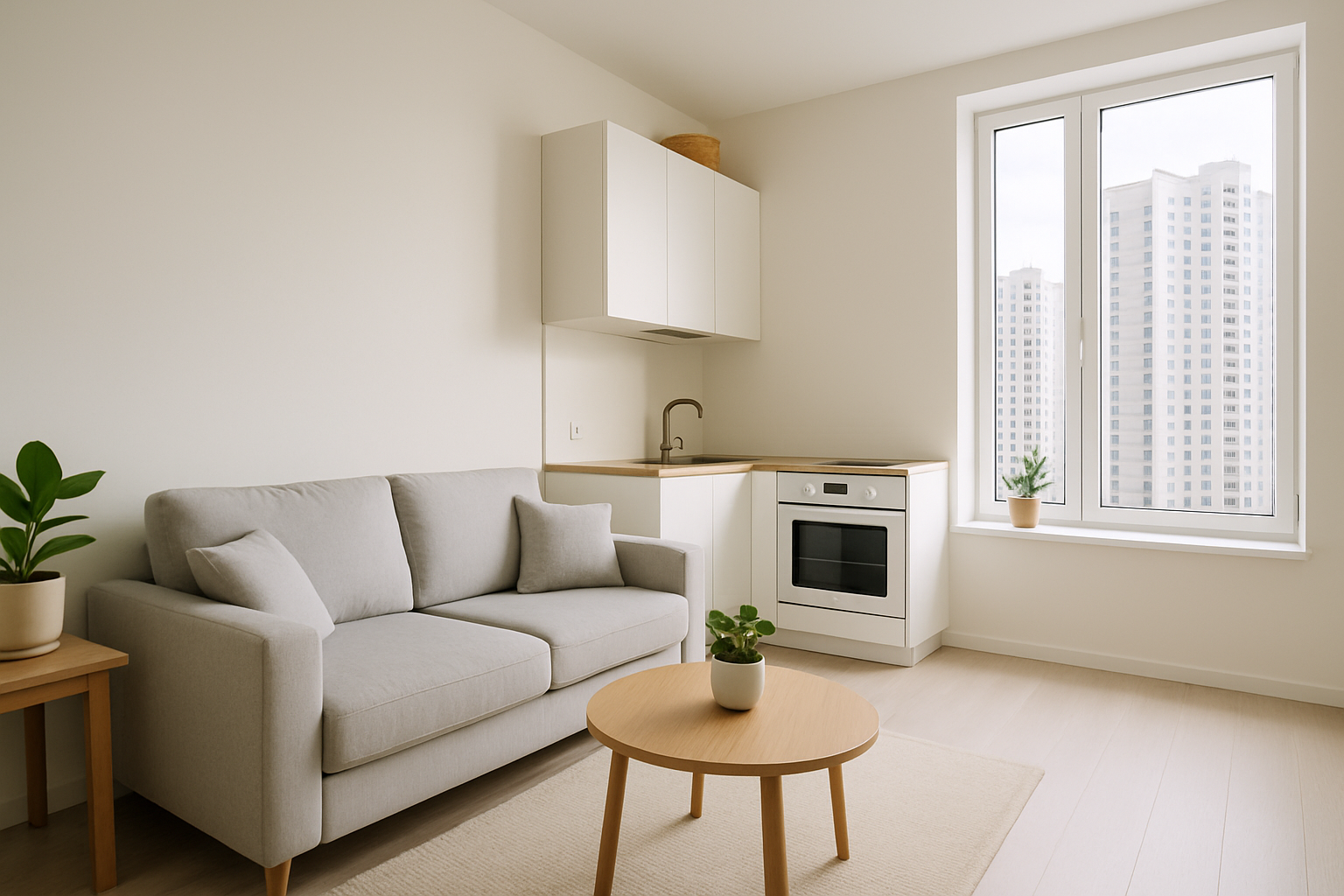 Compact modern Obolon one-bedroom apartment