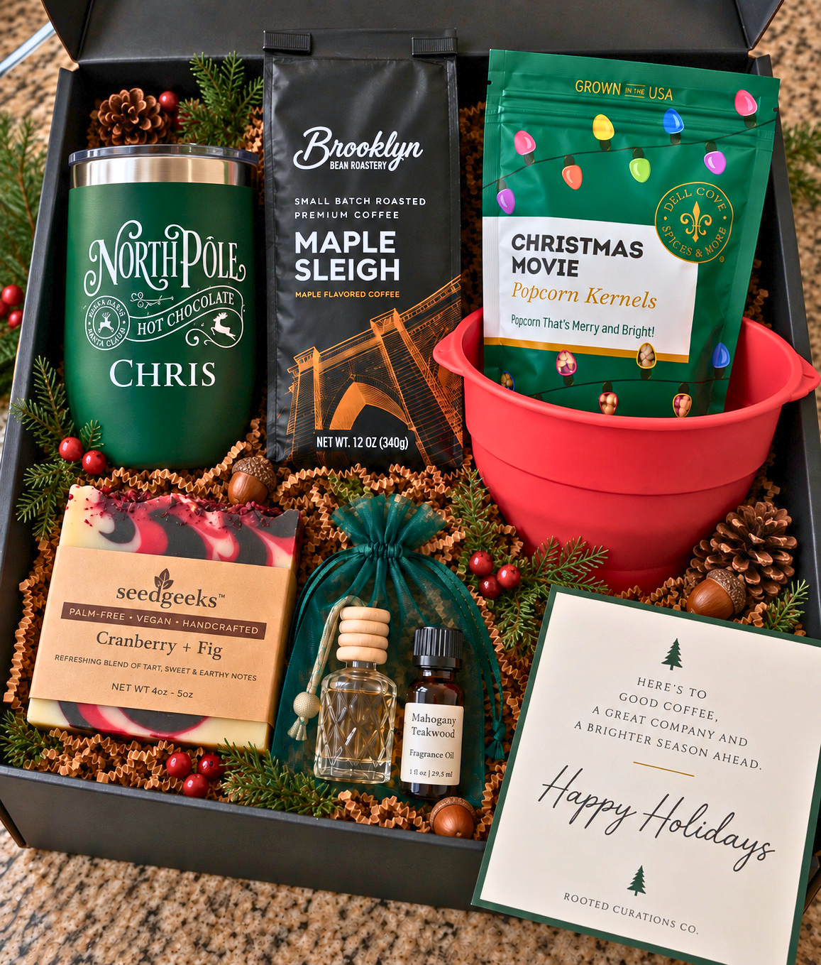 Holiday For Him curated Christmas gift box