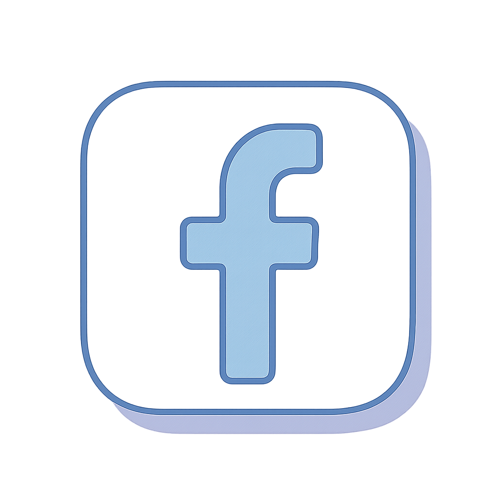 Illustrated Facebook icon