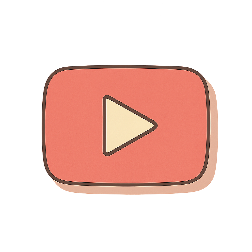 Illustrated YouTube icon