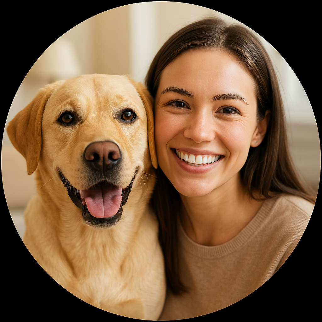 Lucy and Max the Labrador