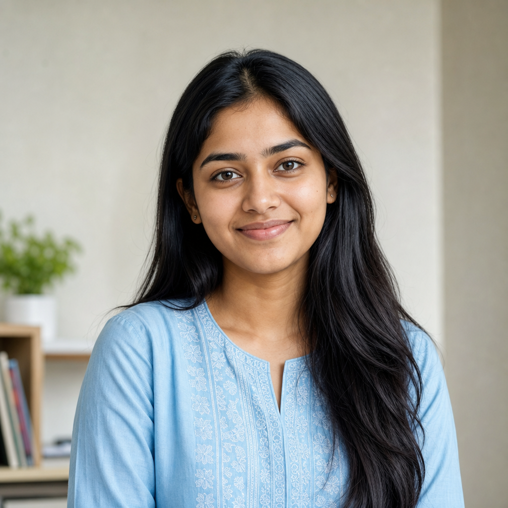Portrait of Ananya, a UPSC aspirant