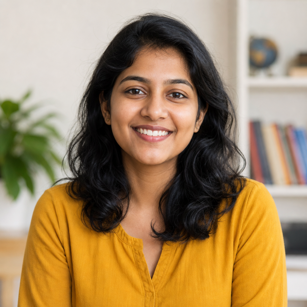 Portrait of Meera, a UPSC aspirant