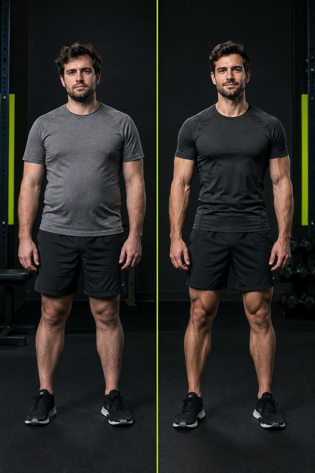 Before and after fitness transformation result for Strength reset