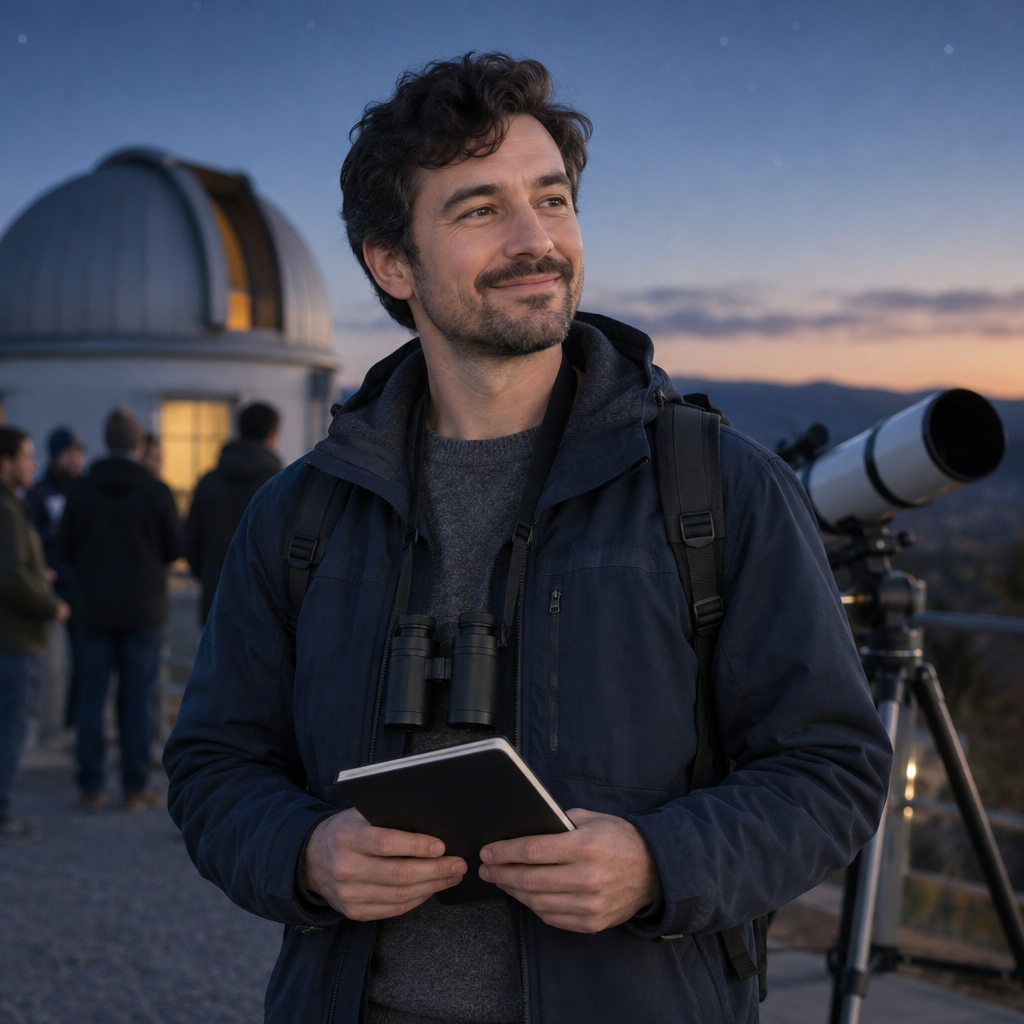 Portrait of Marcus Vale, Constellation guide lead at Moonbeam Astronomy Club