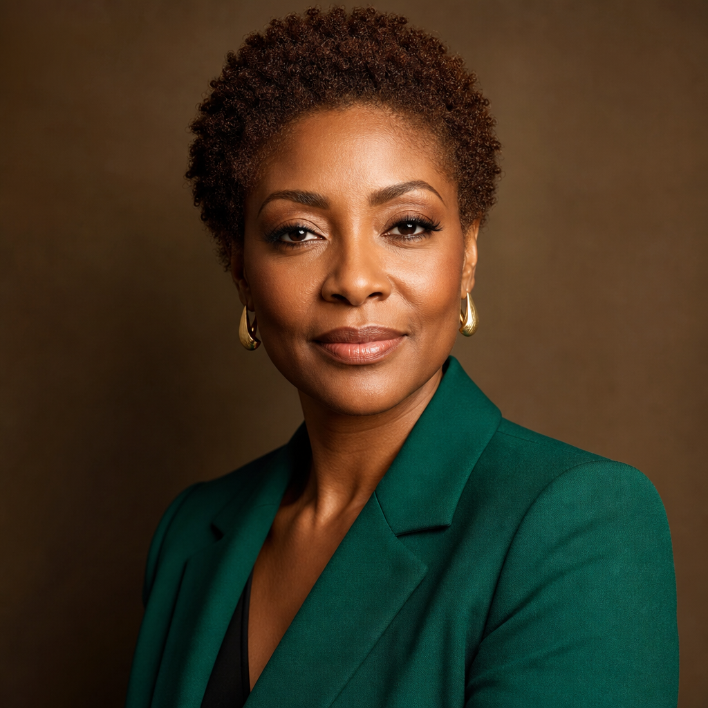 Portrait of Adaeze Okoye, a venture philanthropist