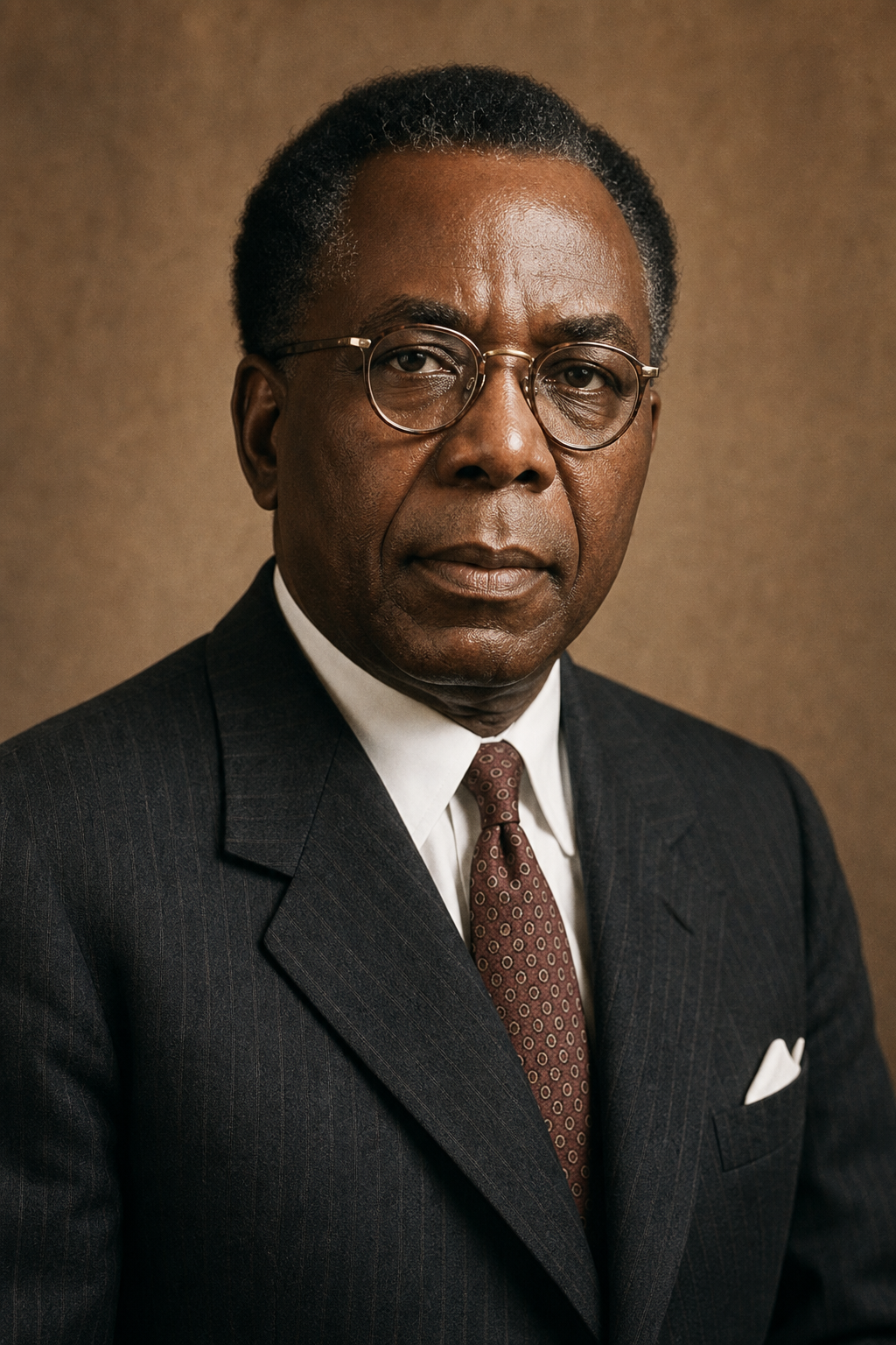 Historic portrait of Nnamdi Azikiwe, first President of Nigeria