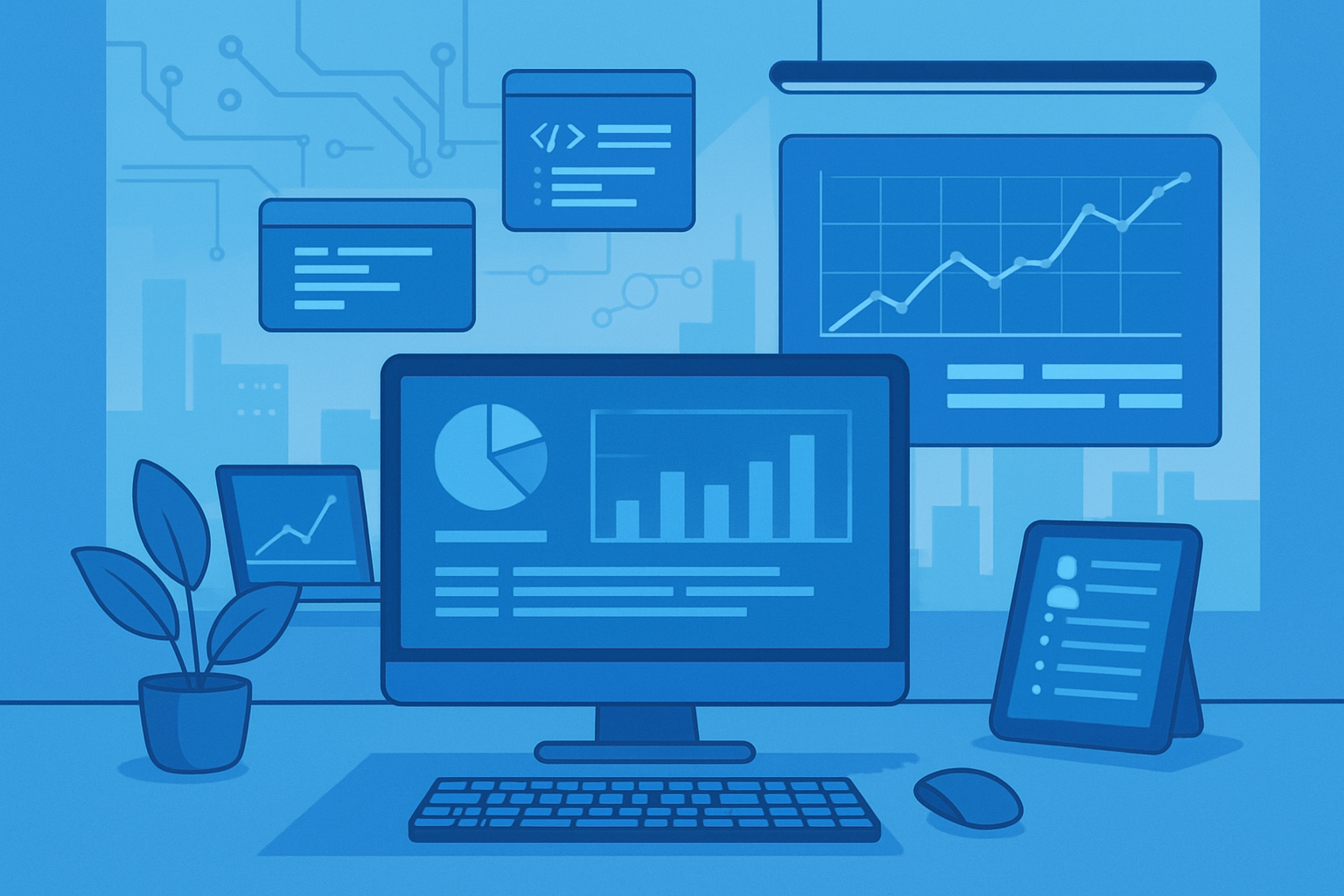 Ilustrim modern teknologji IT