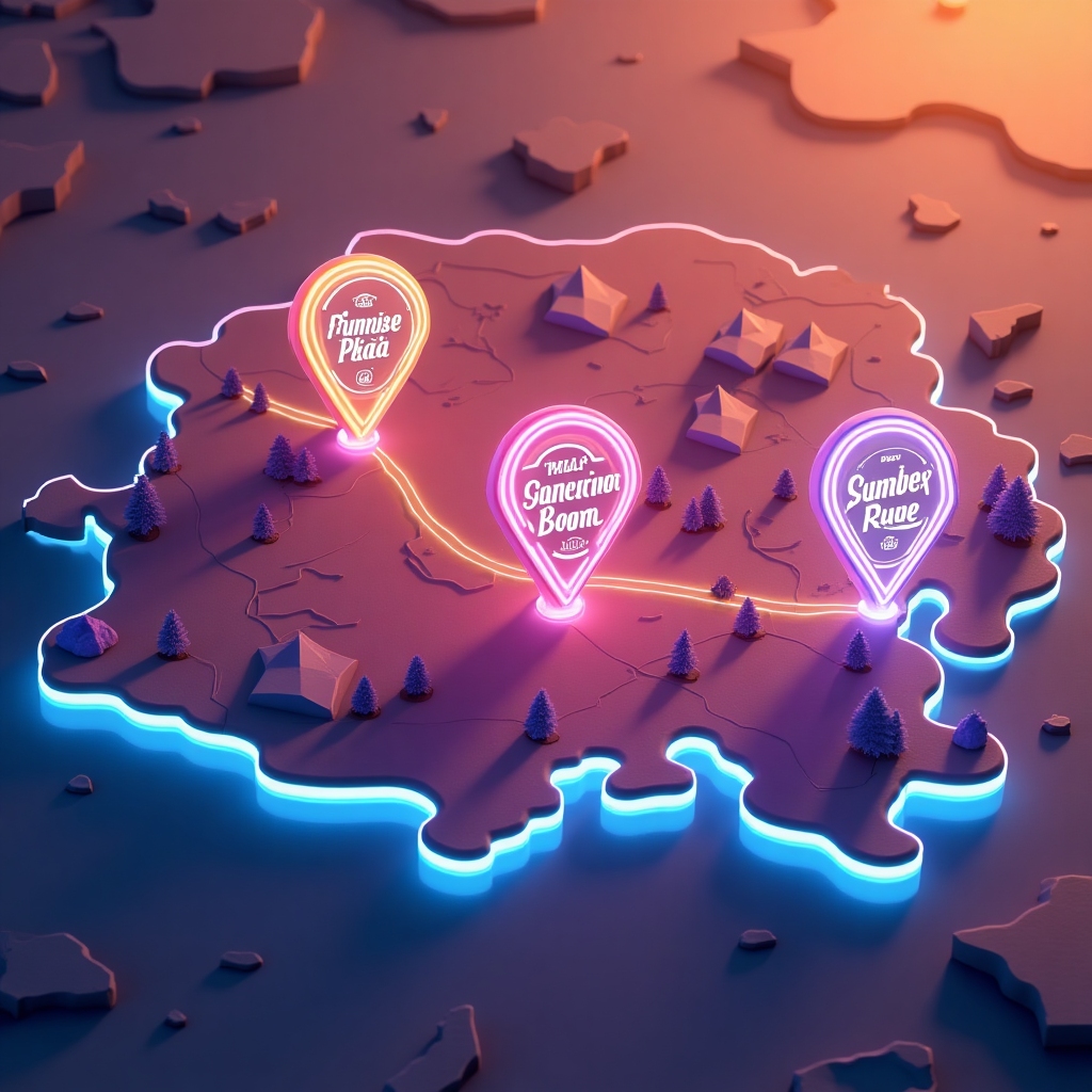 Map preview of Fuel & Brew station locations