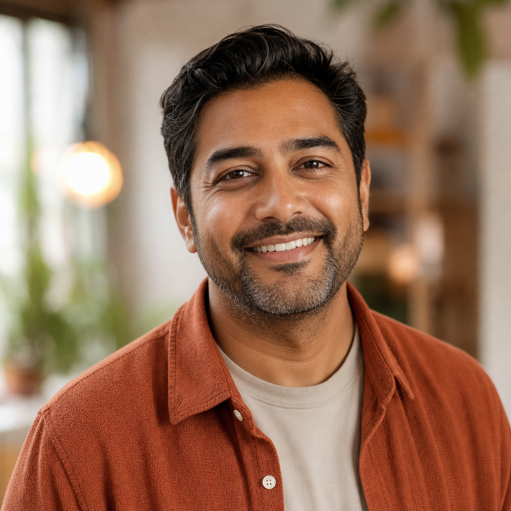 Portrait of James Patel, Community coordinator