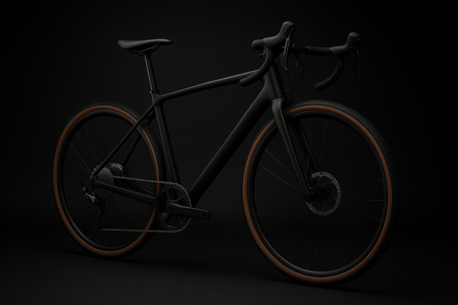 Three-quarter cinematic view of the Topstone 4 Carbon gravel bike in a dark studio setting