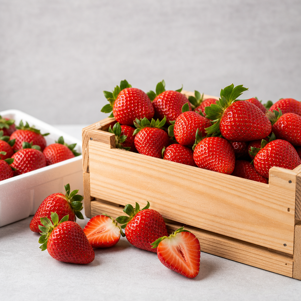Strawberry fresh fruit presentation