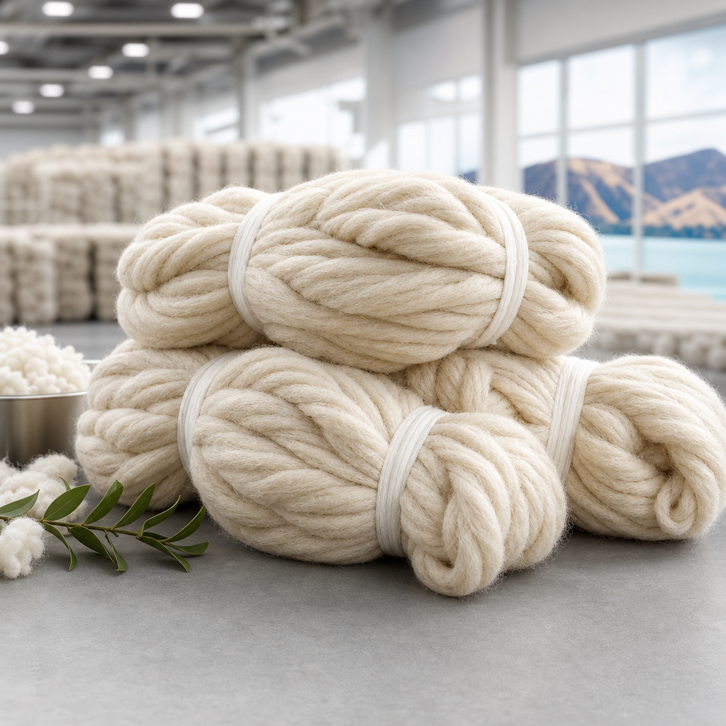 New Zealand strong wool fibre bundles for industrial textile applications
