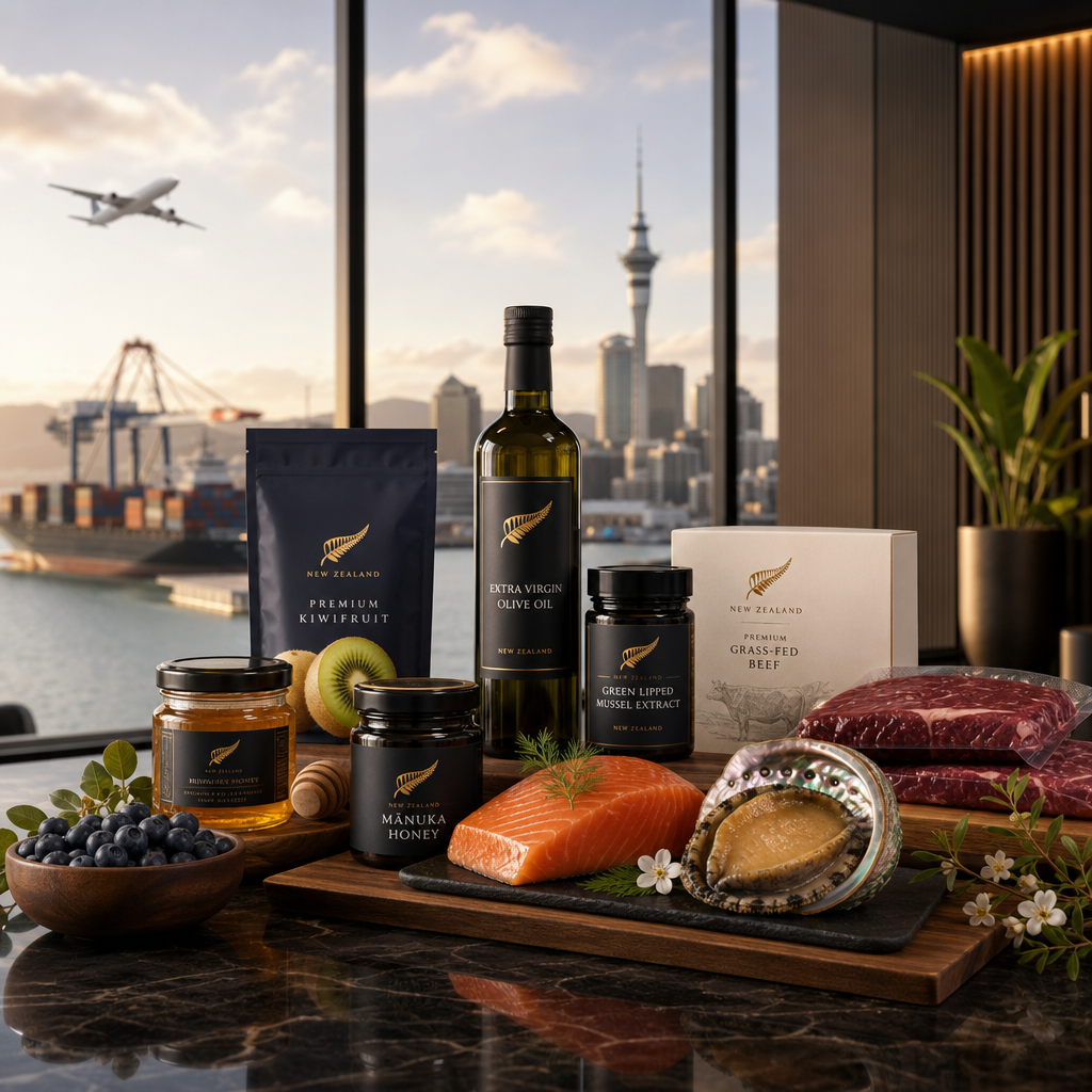 Premium agrifood export products in a modern logistics setting