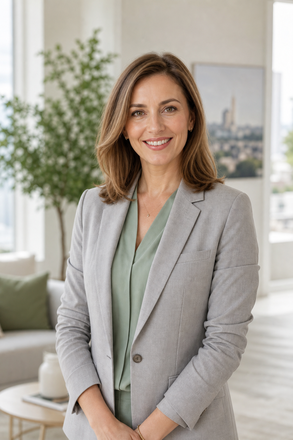 Portrait of Olha Melnyk, Kyiv real estate agent