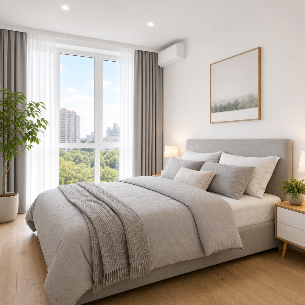 Green District Comfort Apartment bedroom