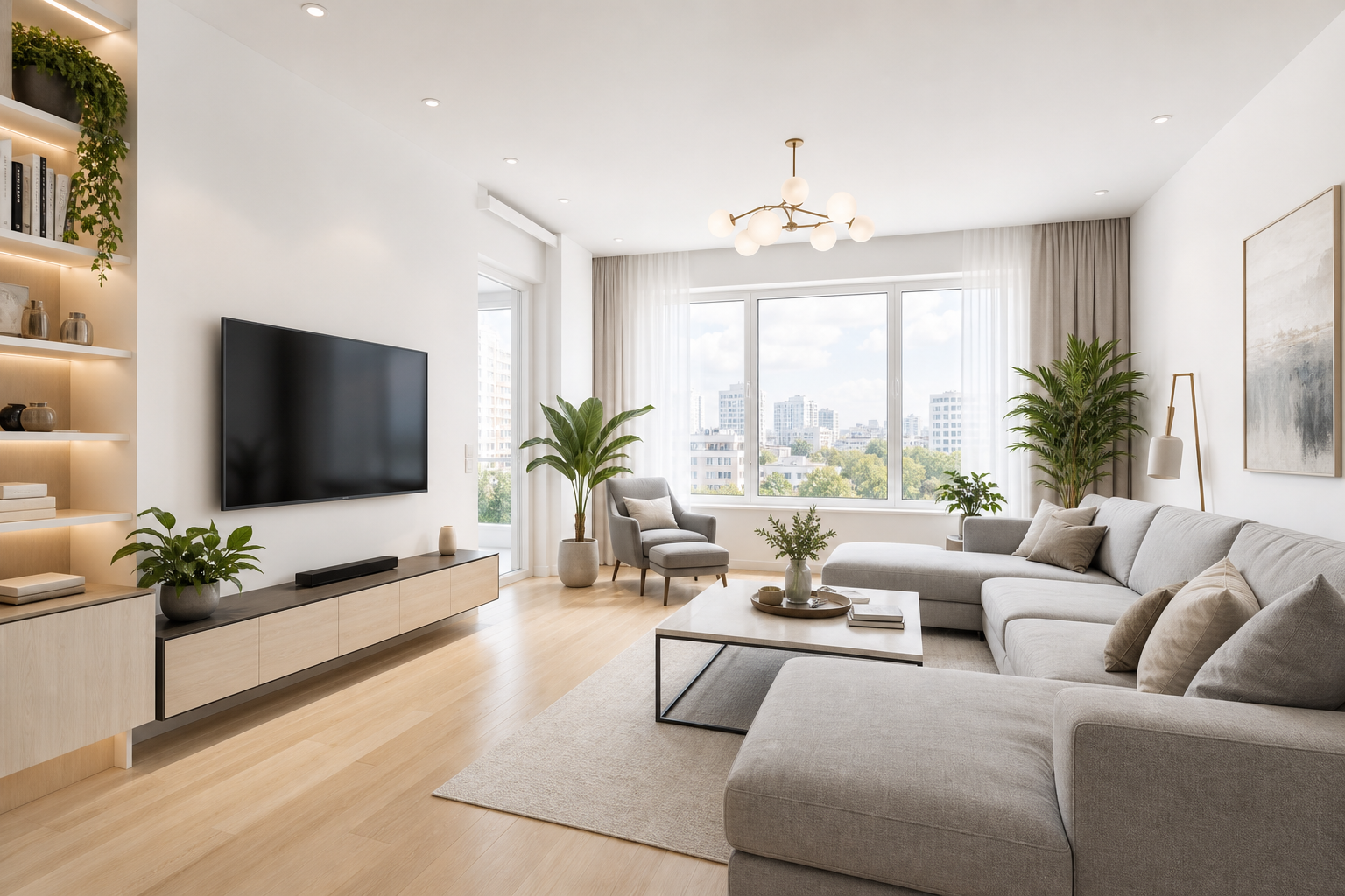 Modern Family Home in Pechersk living room