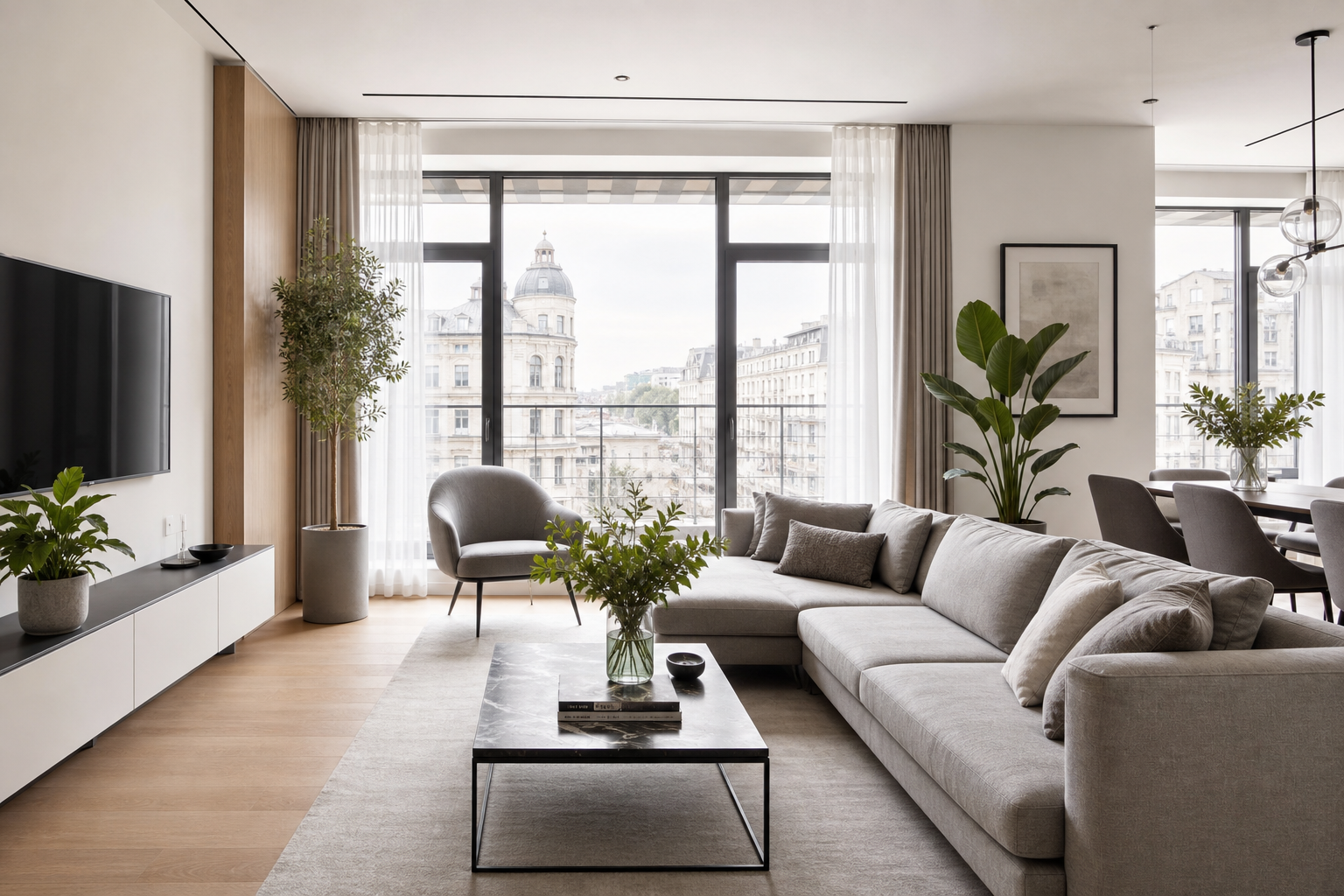 Premium Lypky City Apartment living room