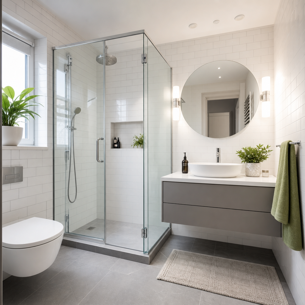 Modern Family Home in Pechersk bathroom