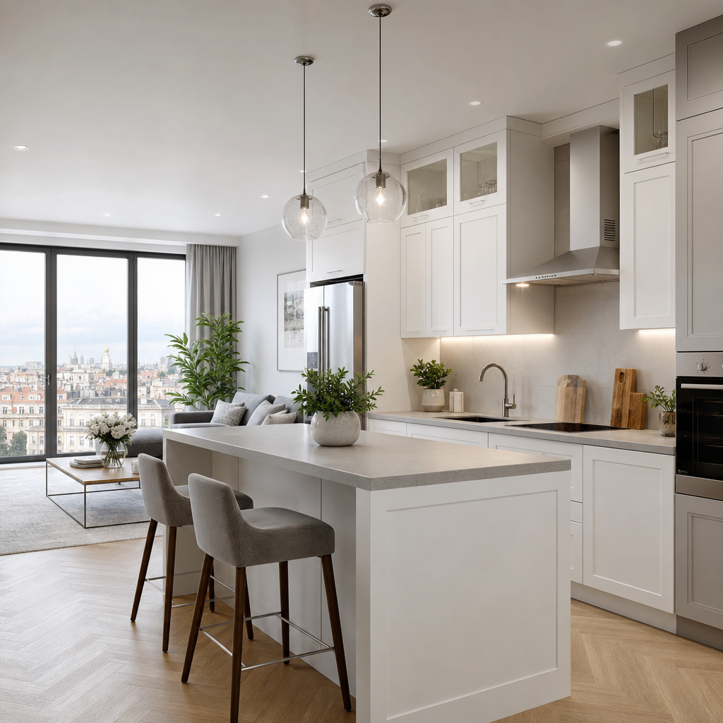 Elegant Central Kyiv Residence kitchen