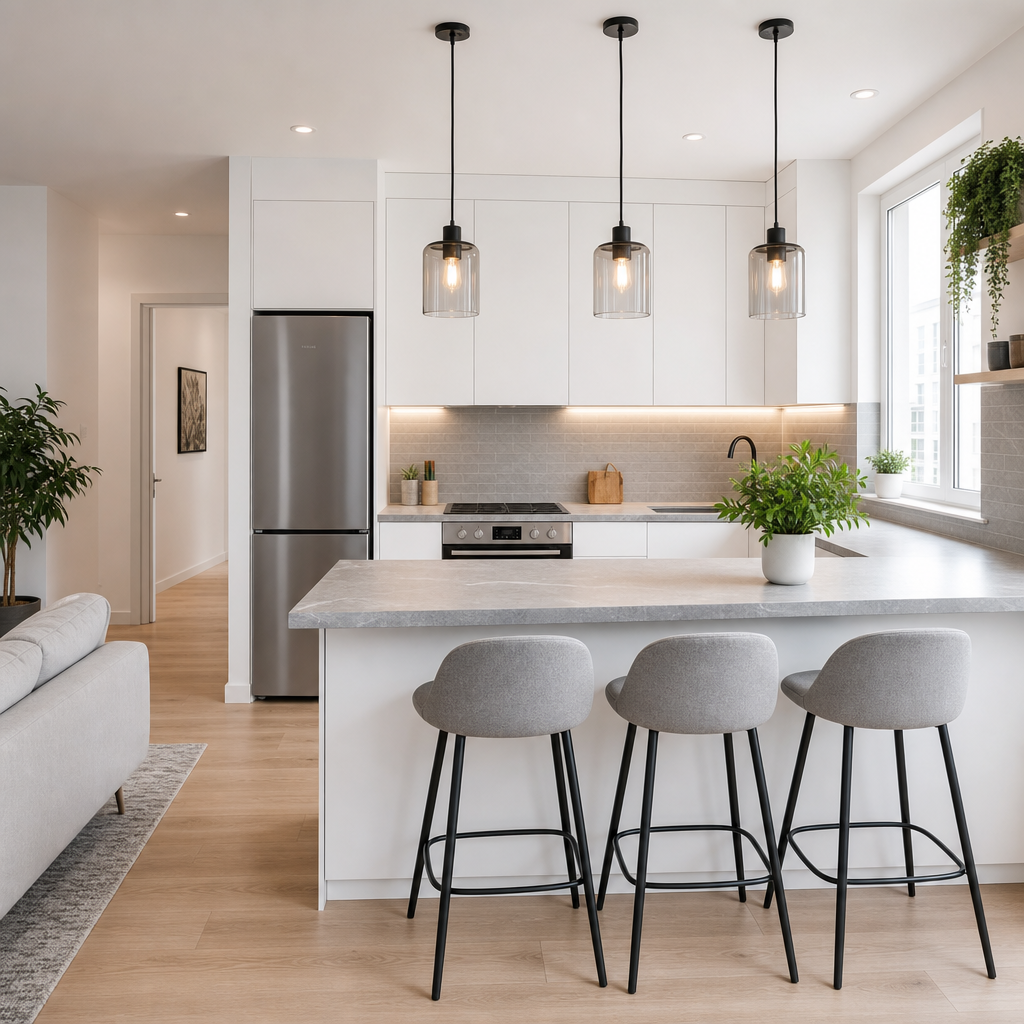 Green District Comfort Apartment kitchen