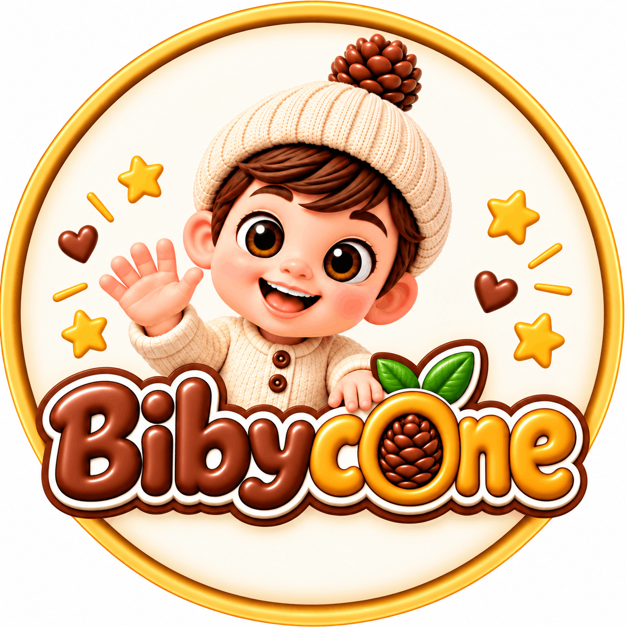 Bibycone launch artwork in a handcrafted felt style