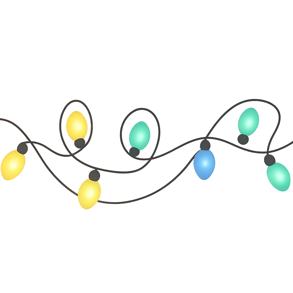 Festive light garland