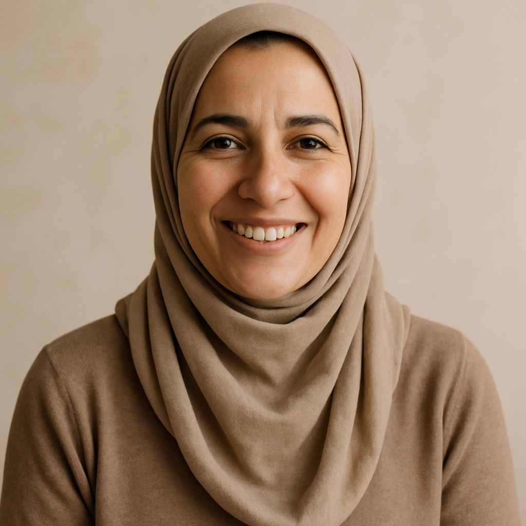 Portrait de Fatima, bénéficiaire de l’ONG