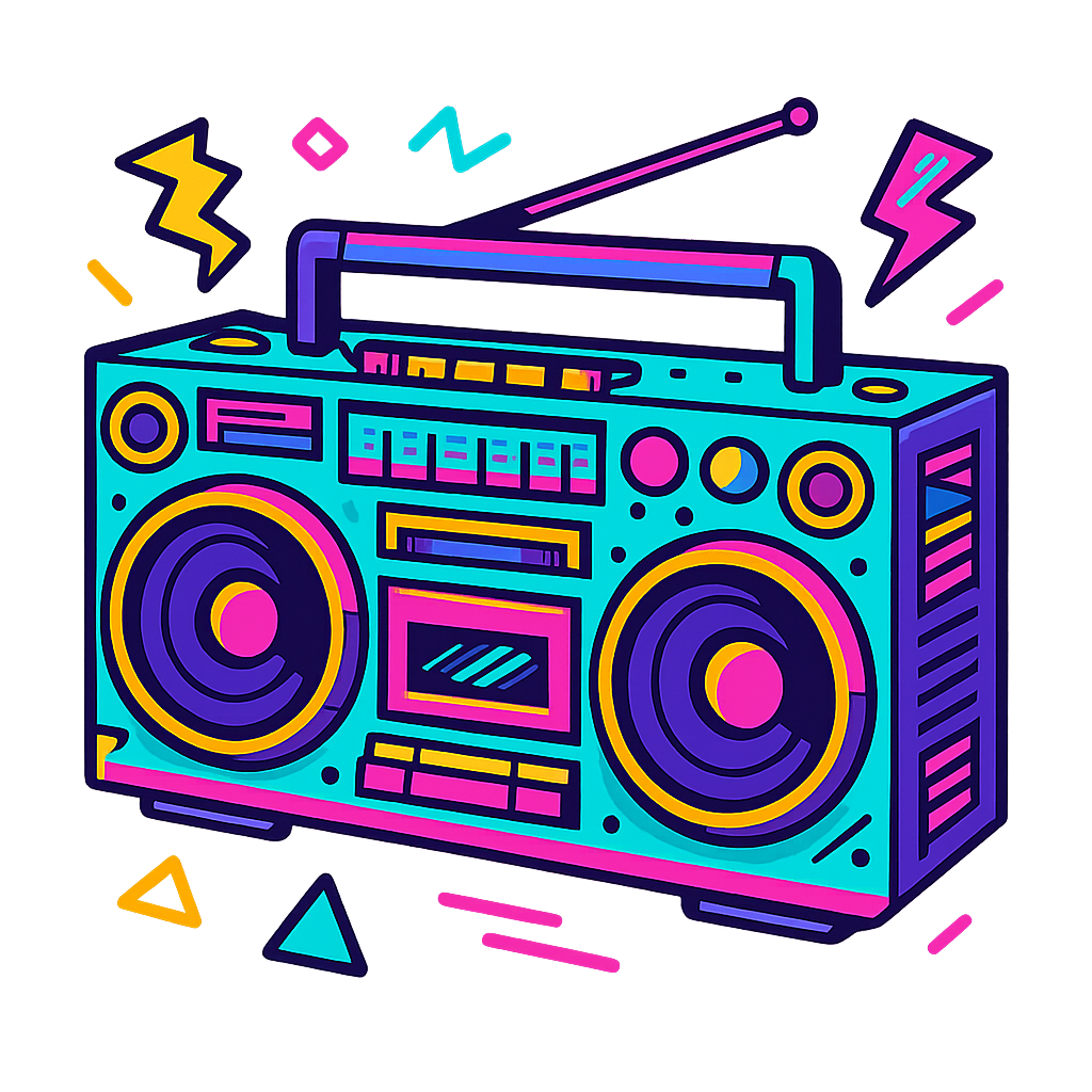 Boombox illustration