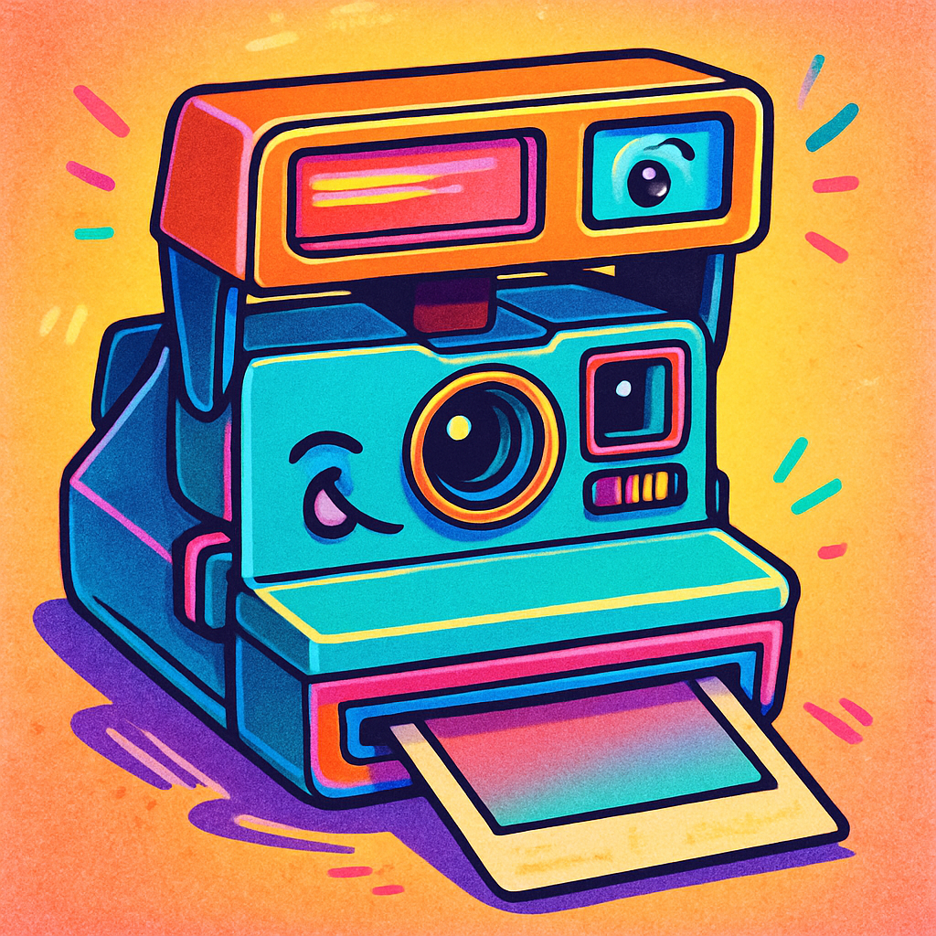 Polaroid camera illustration
