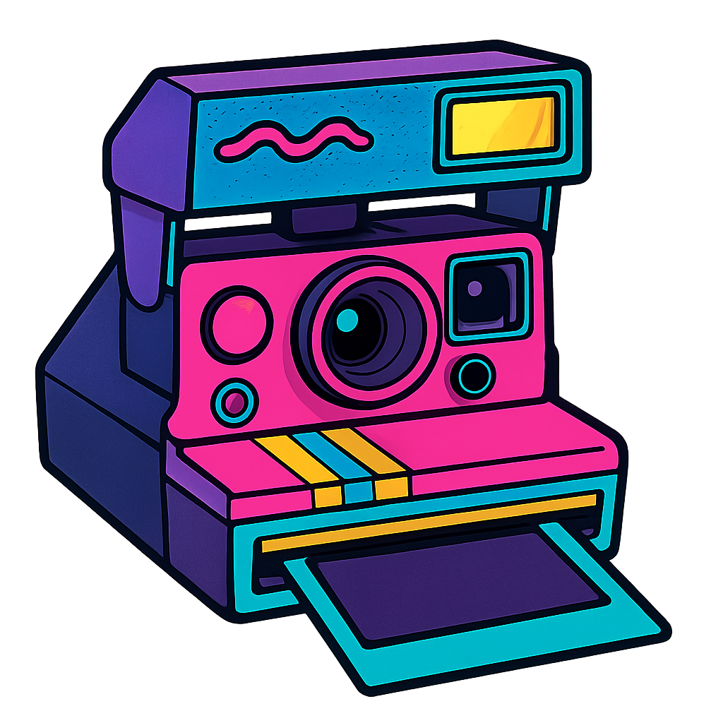 Polaroid camera illustration