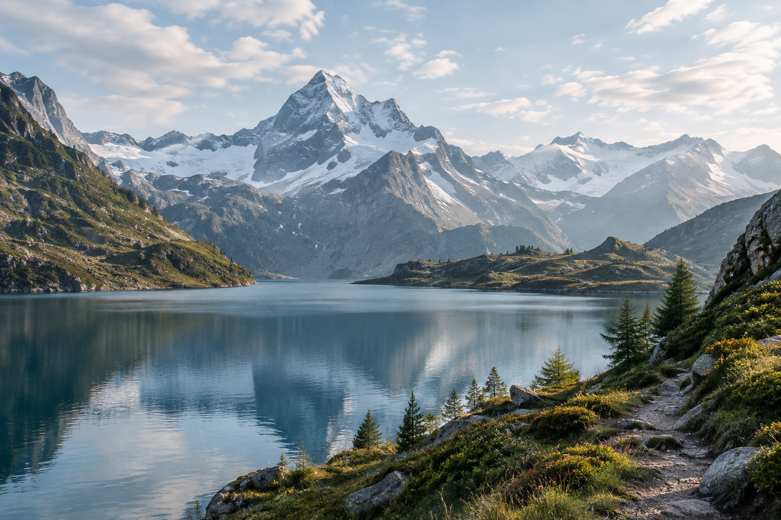 Scenic view for Alpine Lakes and Grand Passes in Alps